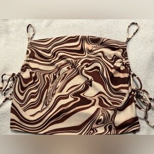 Retro swirl crop top Berksha